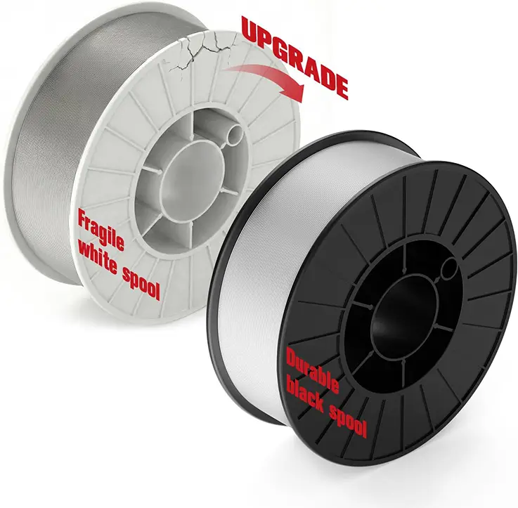TASKZOOM Flux Core Welding Wire .035", E71T-GS Gasless MIG Welding Wire 10 lb Spool, Mild Steel Flux Core Wire, No Gas MIG Wire for Wire Welder, Smooth Arc Low Spatter