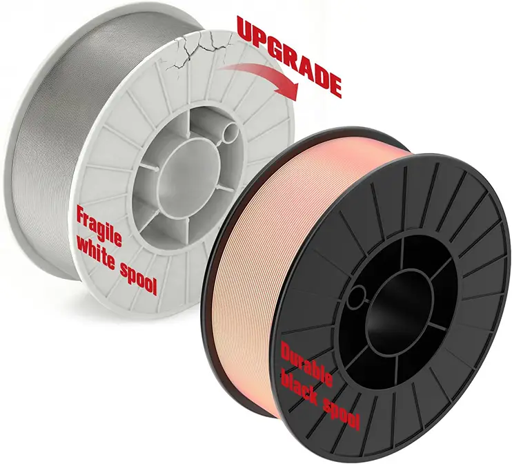 TASKZOOM ER70S-6 MIG Welding Wire .030 Inch 10 LB Spool, Solid Mild Steel MIG Wire, Low Spatter Smooth Arc, High Deoxidizers Welding Wire for Fabrication & Auto Repair